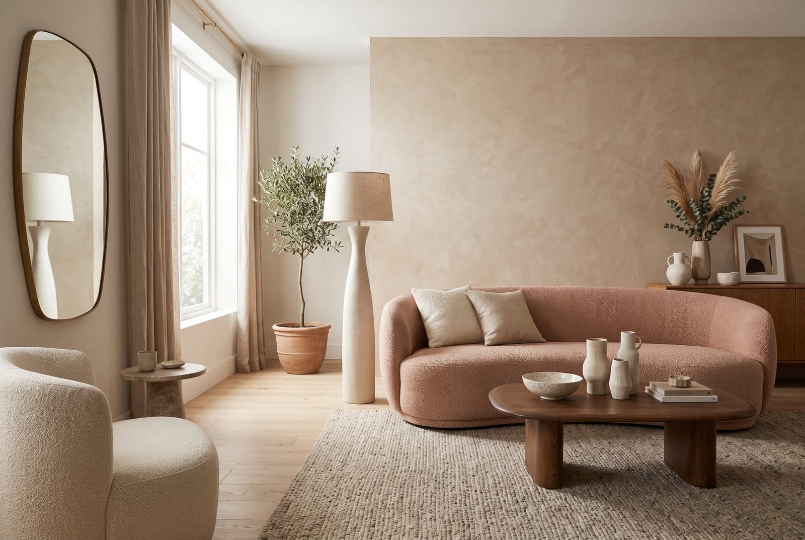 A contemporary style living room