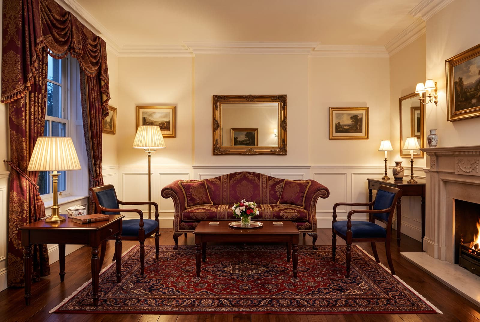 A traditional style living room